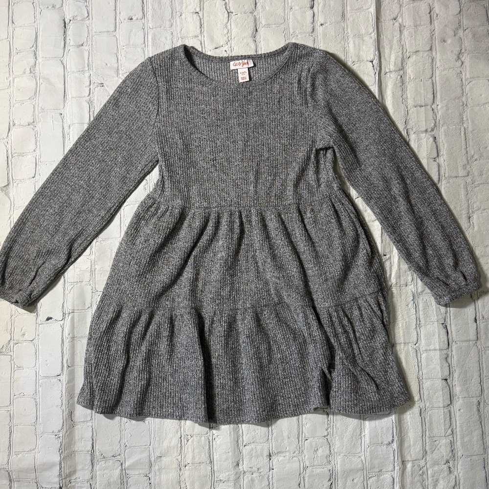 Cat & Jack Girl Sweater Dress Gray Size S ( 6/7 )